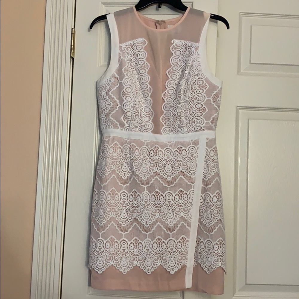 GREYLIN WHITE LACE DRESS